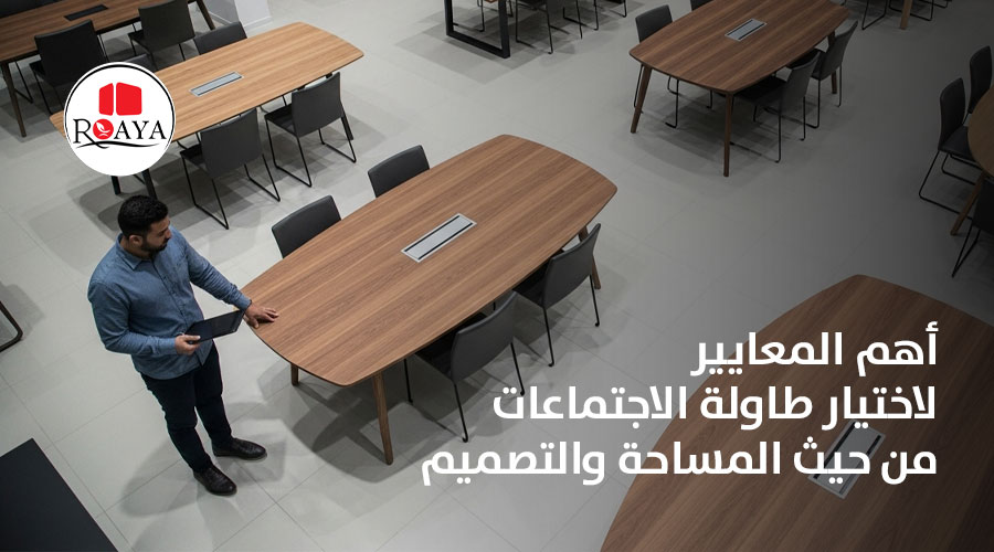 أهم المعايير لاختيار طاولة الاجتماعات من حيث المساحة والتصميم